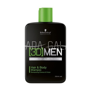 SCHWARZKOPF      3D Men Hair and Body Shampoo